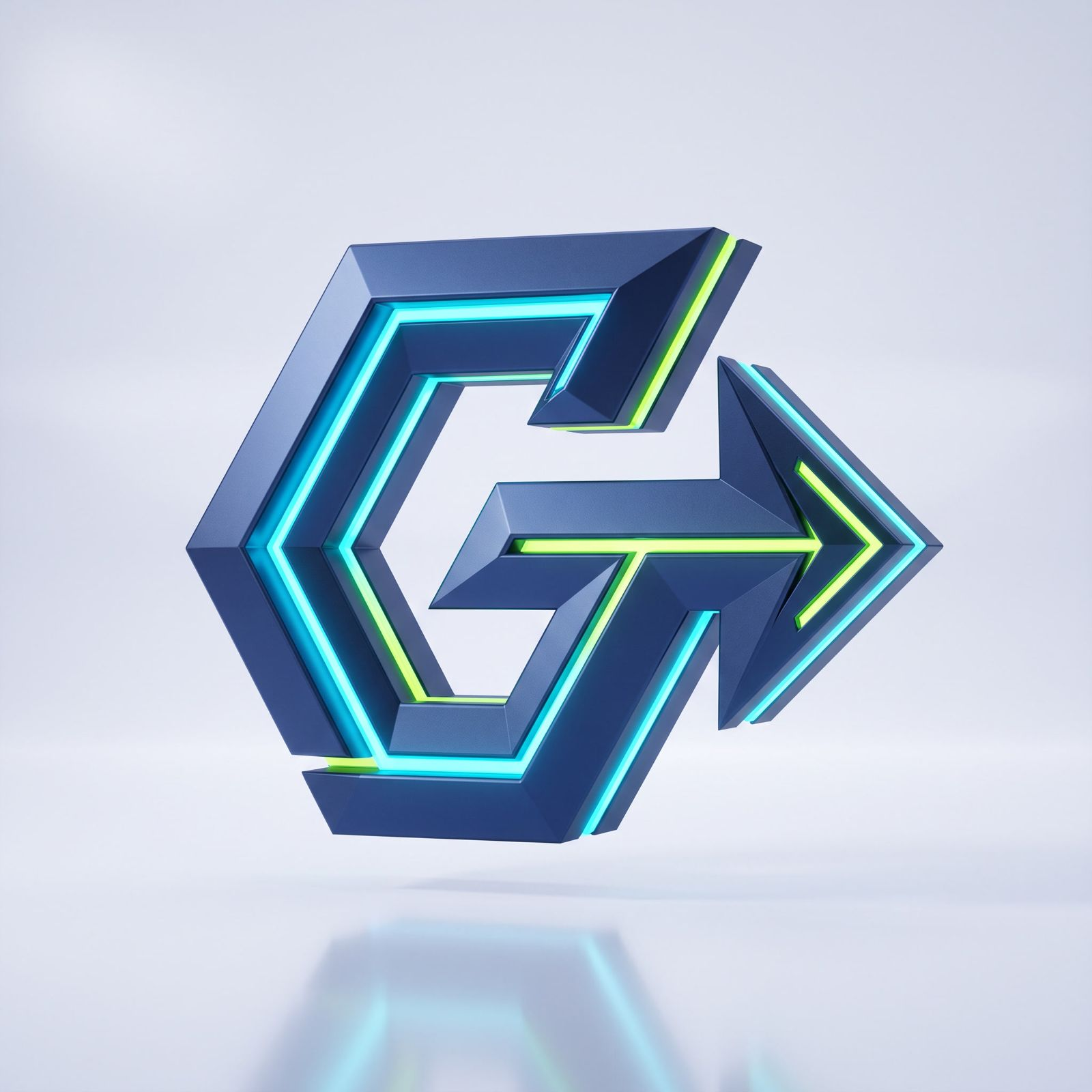 GOGOAI FINTECH geometric arrow brand mark